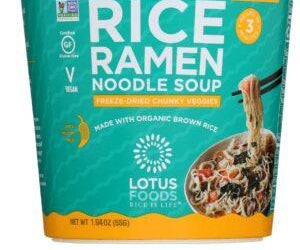 LOTUS FOODS: GARLICKY VEGGIE RICE RAMEN NOODLE SOUP, 1.94 OZ - RubertOrganics