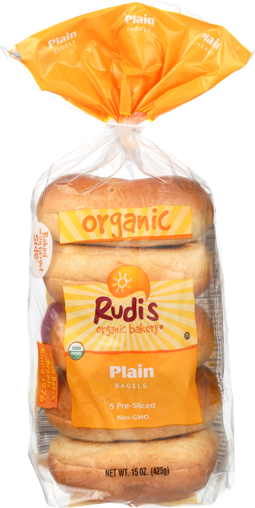 Rudis: Plain Bagels, 15 Oz