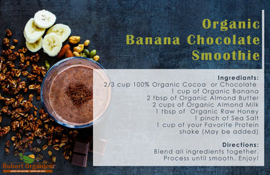 Organic Banana Chocolate Smoothie