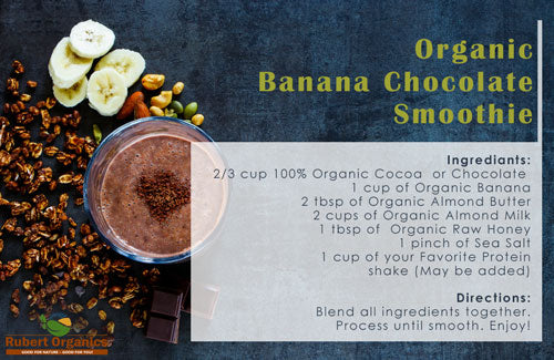 Organic Banana Chocolate Smoothie