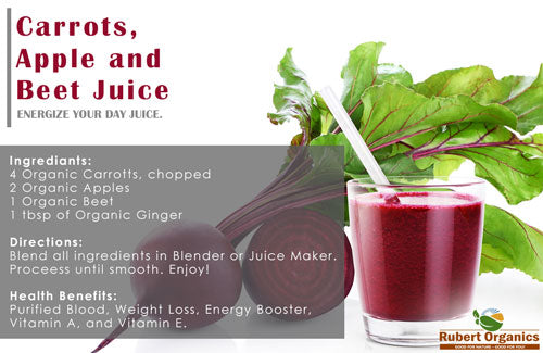 Carrots, Apple And Beet Juice