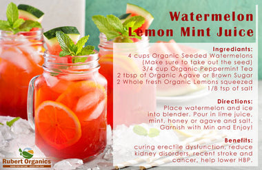 Watermelon Lemon Mint Juice