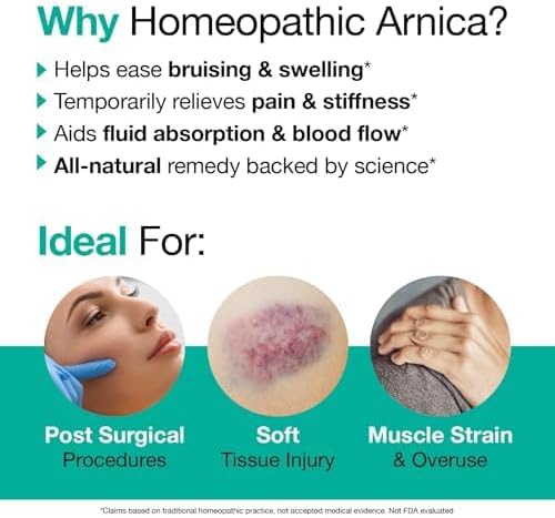 VitaMedica Arnica Montana 30X Rapid Dissolve Arnica Tablets for Natural Pain, Bruising, and Swelling Support - Homeopathic Medicine for Injury and Surgery Recovery - 150 Ct - 50 Servings