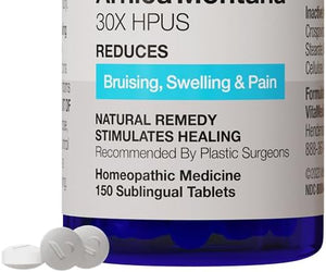 VitaMedica Arnica Montana 30X Rapid Dissolve Arnica Tablets for Natural Pain, Bruising, and Swelling Support - Homeopathic Medicine for Injury and Surgery Recovery - 150 Ct - 50 Servings