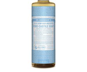 Dr. Bronner's Pure-Castile Liquid Soap (Baby Unscented, 8 Ounce)