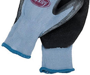 Berkley Coated Fishing Gloves, Blue/Grey