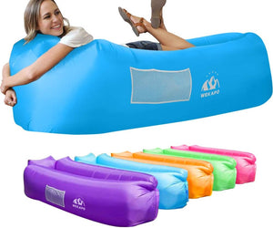 WEKAPO Inflatable Lounger Air Sofa Chair- Portable Water Proof Couch for Hiking, Picnics, Outdoor, Music Festivals