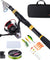 Sougayilang Fishing Rod Combo with Telescopic Pole and Spinning Reel