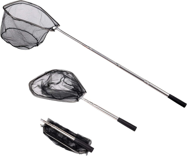 RESTCLOUD Fishing Landing Net with Telescoping Pole Handle