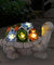 Nacome Solar Garden Outdoor Statues Turtle with Succulent and LED Lights