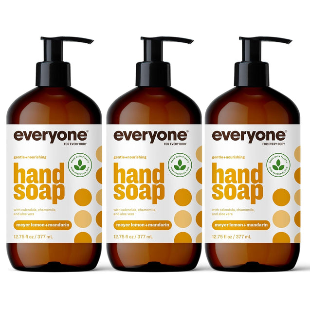 Everyone Liquid Hand Soap, Meyer Lemon and Mandarin, 12.75 Ounce (Pack of 3)