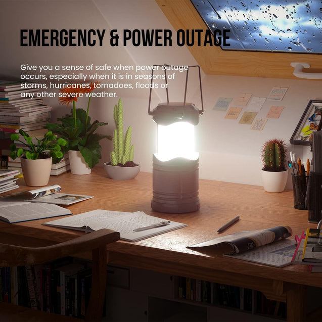 Lichamp LED Lanterns 4-Pack for Outdoor Adventures and Emergencies