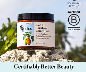 Sky Organics Mango Butter for Body & Face for Normal to Dry Skin, 16 Oz