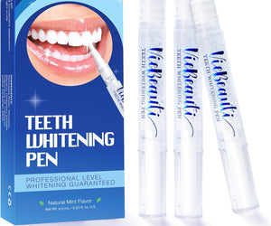 VieBeauti Teeth Whitening Pen (3 Pcs) Beautiful White Smile, Mint Flavor
