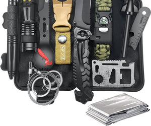 VEITORLD 12-in-1 Survival Gear and Equipment