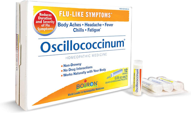 Boiron Oscillococcinum For Relief From Flu-Like Symptoms Of Body Aches, Headache, Fever, Chills, And Fatigue - 30 Count