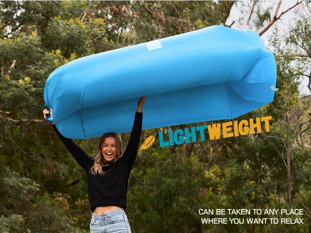 WEKAPO Inflatable Lounger Air Sofa Chair- Portable Water Proof Couch for Hiking, Picnics, Outdoor, Music Festivals