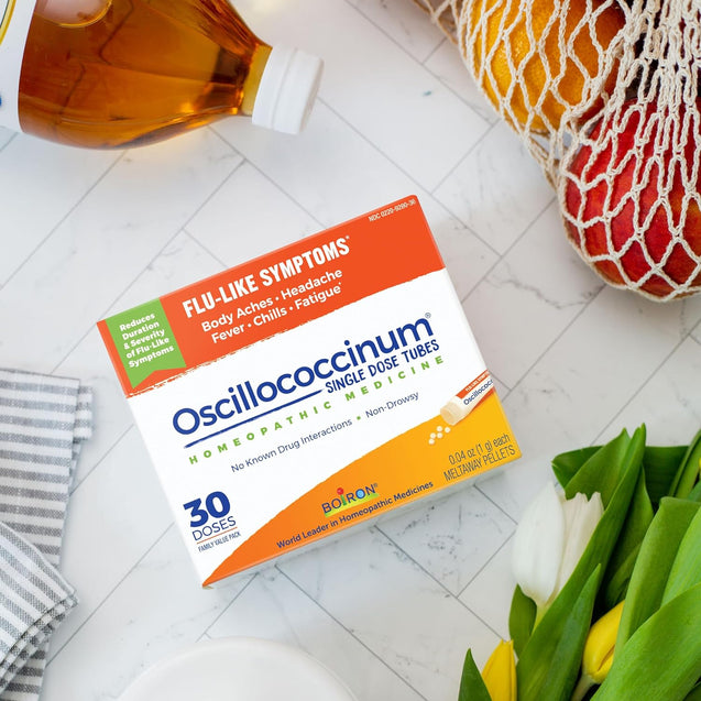 Boiron Oscillococcinum For Relief From Flu-Like Symptoms Of Body Aches, Headache, Fever, Chills, And Fatigue - 30 Count