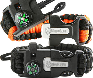 Atomic Bear Paracord Bracelet (2 Pack)