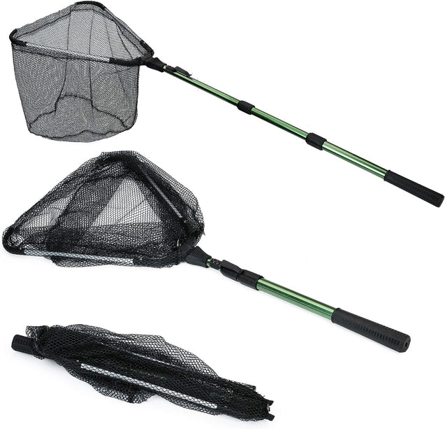 RESTCLOUD Fishing Landing Net with Telescoping Pole Handle