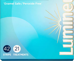 Lumineux Teeth Whitening Strips 21 Treatments Dentist Formulated and Certified Non-Toxic - Sensitivity Free