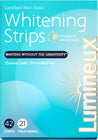 Lumineux Teeth Whitening Strips 21 Treatments Dentist Formulated and Certified Non-Toxic - Sensitivity Free