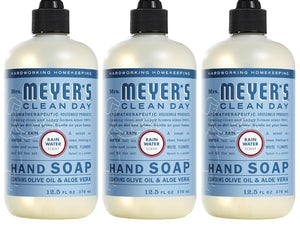 Mrs. Meyer's Clean Day Hand Soap, Rain Water Scent, 12.5 fl. oz - Pack of 3