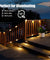 SOLPEX Solar Deck Lights Outdoor 16 Pack -Waterproof Led Solar lights for Outdoor Stairs, Step , Fence, Yard, Patio, and Pathway