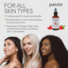 PURA D'OR Organic Rosehip Seed Oil, 4 Oz or Anti-Aging, Acne Scar Treatment, Gua Sha Massage, Face, Hair & Skin