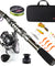 Sougayilang Fishing Rod Combo with Telescopic Pole and Spinning Reel