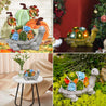 Nacome Solar Garden Outdoor Statues Turtle with Succulent and LED Lights