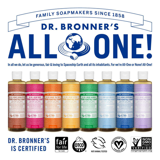 Dr. Bronner's Pure-Castile Liquid Soap (Baby Unscented, 8 Ounce)