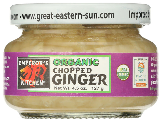 Emperors Kitchen: Ginger Chopped Organic, 4.5 Oz