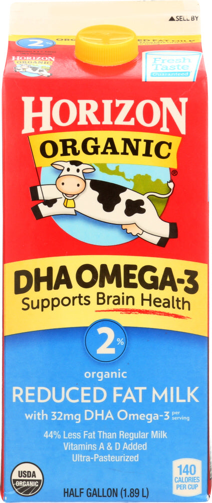 Horizon: Organic 2% Reduced Fat Milk With Dha Omega-3, 64 Oz