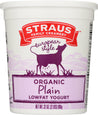Straus: Organic Low Fat Plain European Style Yogurt, 32 Oz