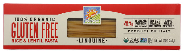 Bionaturae: Organic Gluten Free Rice And Lentil Linguine, 12 Oz