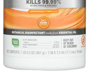 Seventh Generation: Disinfecting Wipes Lemongrass Citrus Scent, 70 Wipes