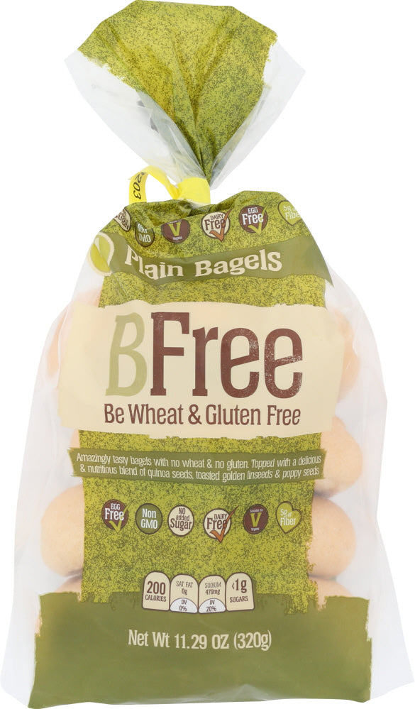 Bfree: Plain Bagels, 11.28 Oz