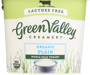 Green Valley Creamery: Organic Plain Whole Milk Yogurt, 24 Oz