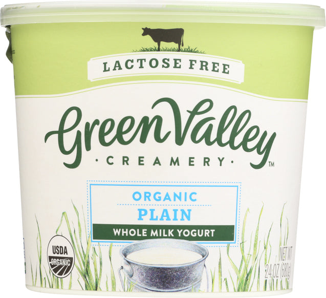 Green Valley Creamery: Organic Plain Whole Milk Yogurt, 24 Oz