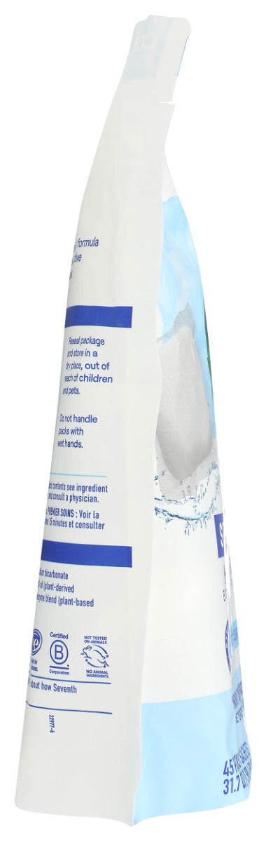 Seventh Generation: Laundry Detergent Packs Free & Clear, 45 Pc