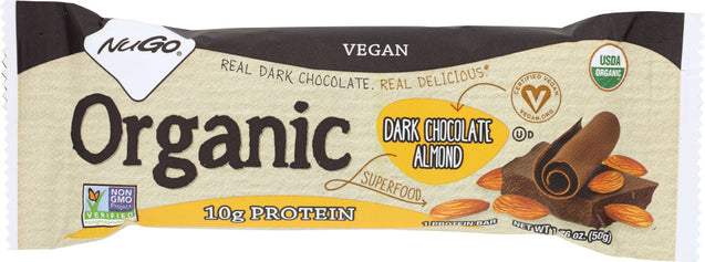 Nugo: Organic Dark Chocolate Almond Bar, 1.76 Oz