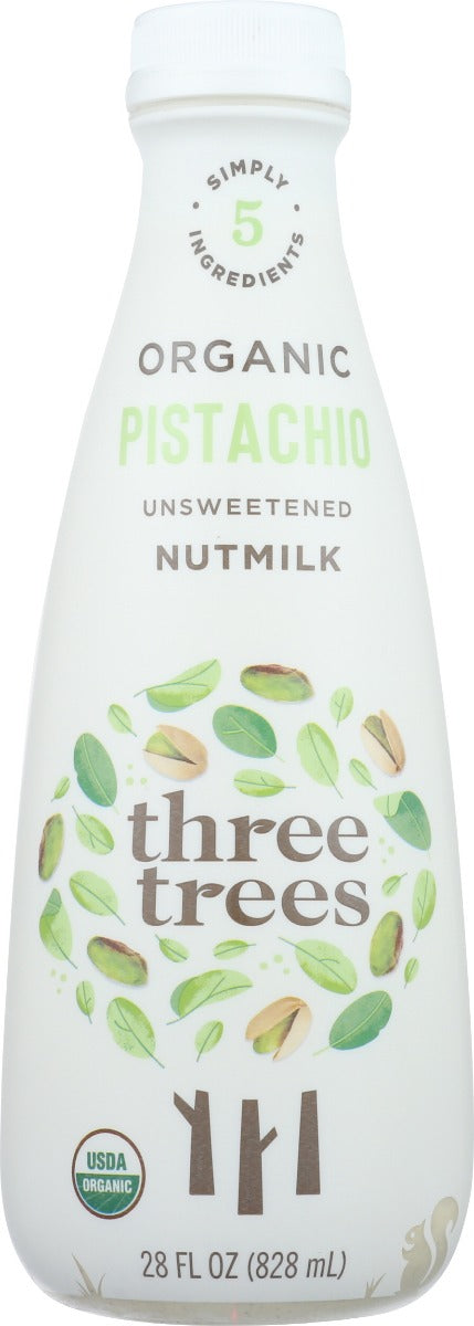 Three Trees: Organic Unsweetened Pistachio Nutmilk, 28 Oz