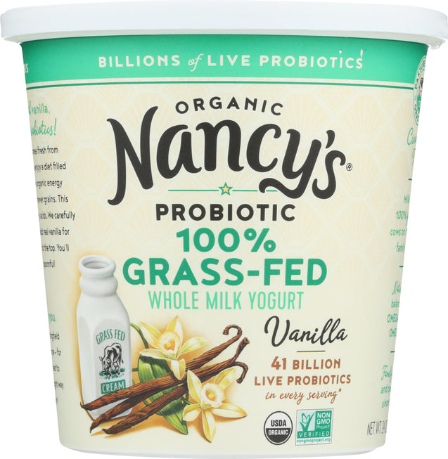 Nancys: Organic 100 Percent Grass Fed Vanilla Yogurt, 24 Oz
