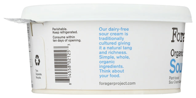 Forager: Organic Sour Cream, 12 Oz