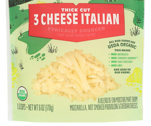 Organic Valley: 3 Cheese Italian, 6 Oz