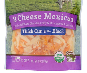 Organic Valley: 3 Cheese Mexican, 6 Oz