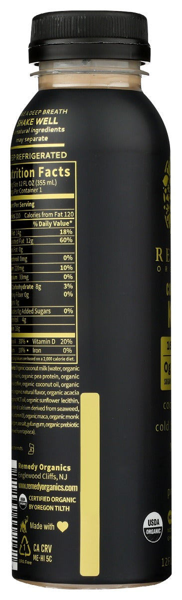 Remedy Organics: Coffee Cold Brew Keto, 12 Oz