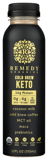 Remedy Organics: Coffee Cold Brew Keto, 12 Oz