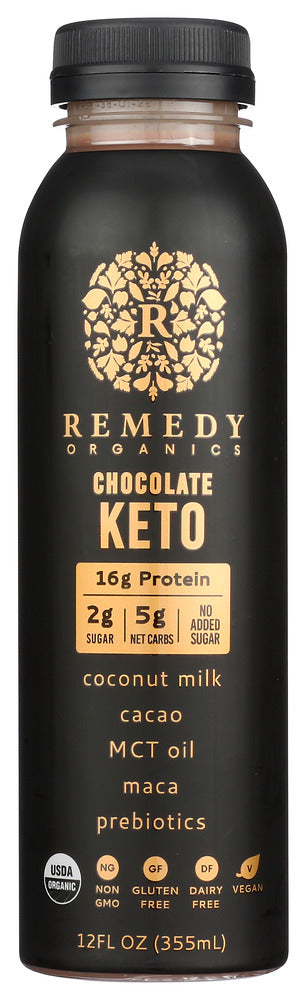 Remedy Organics: Bev Chocolate Keto, 12 Oz